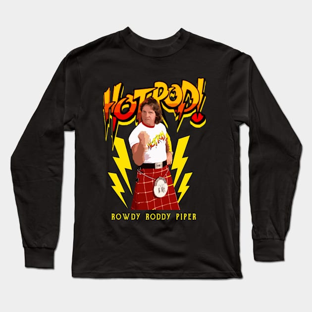 Roddy-Piper-Hot-Rod Long Sleeve T-Shirt by Magic Topeng